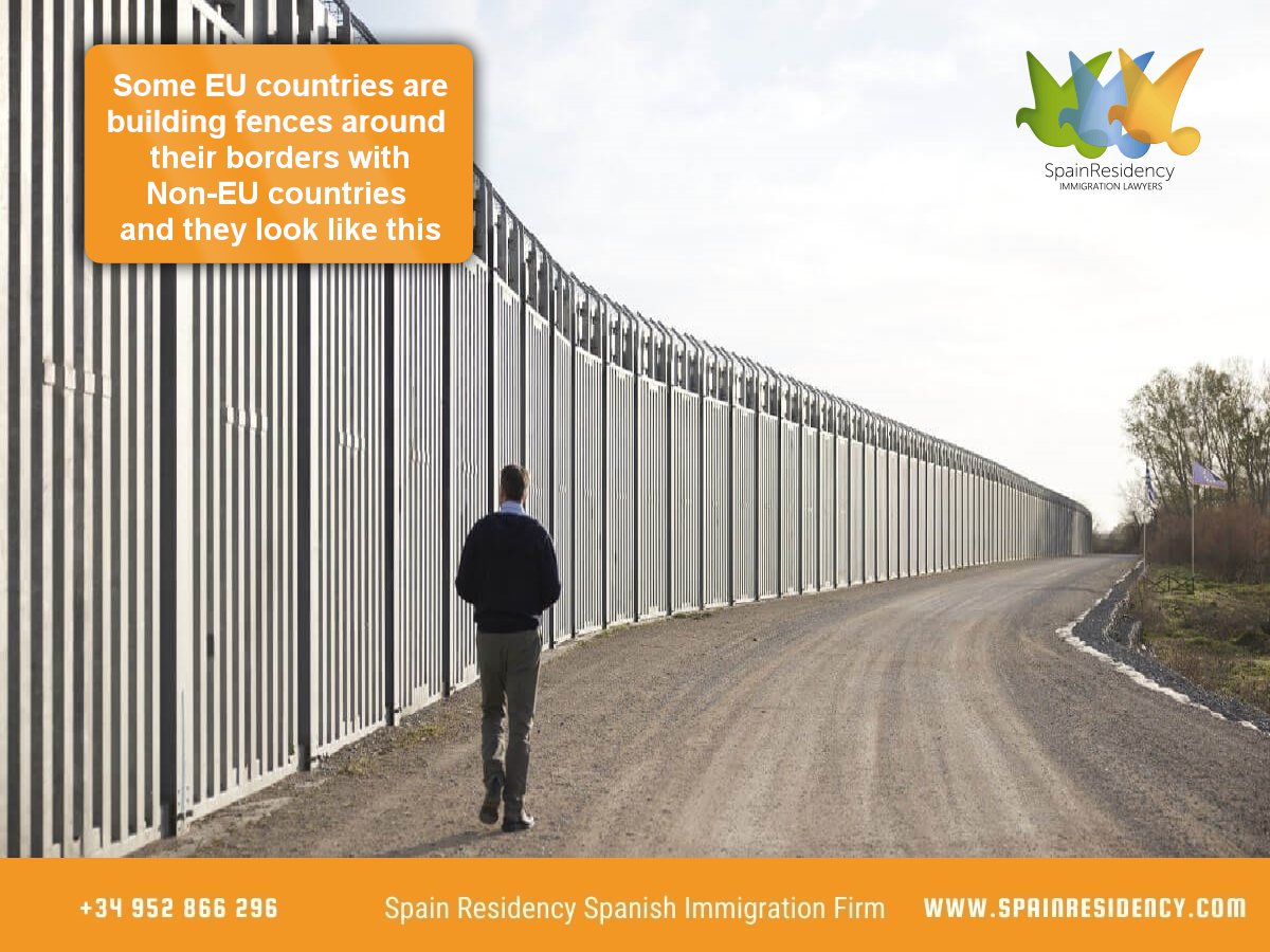 SOME EU COUNTRIES ARE BUILDING FENCES AROUND THEIR BORDERS WITH NON-EU COUNTRIES