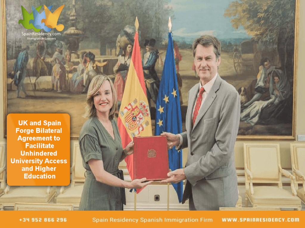 UK AND SPAIN BILATERAL AGREEMENT FOR UNIVERSITY ACCESS AND HIGHER EDUCATION